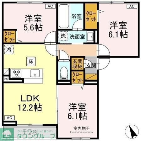 フェリスタの物件間取画像